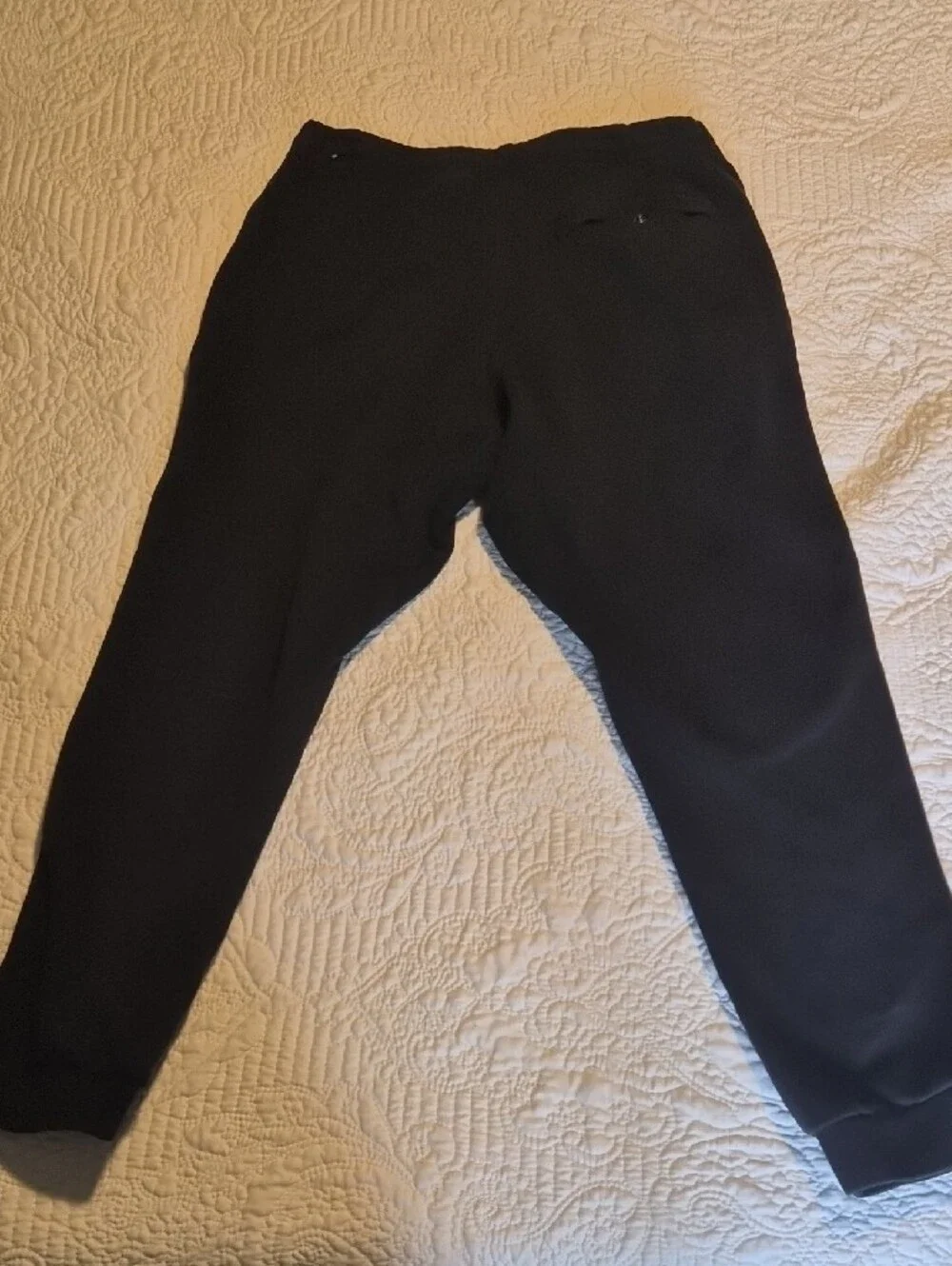 Nike Kids Black Jogger Sweatpants with White Swoosh